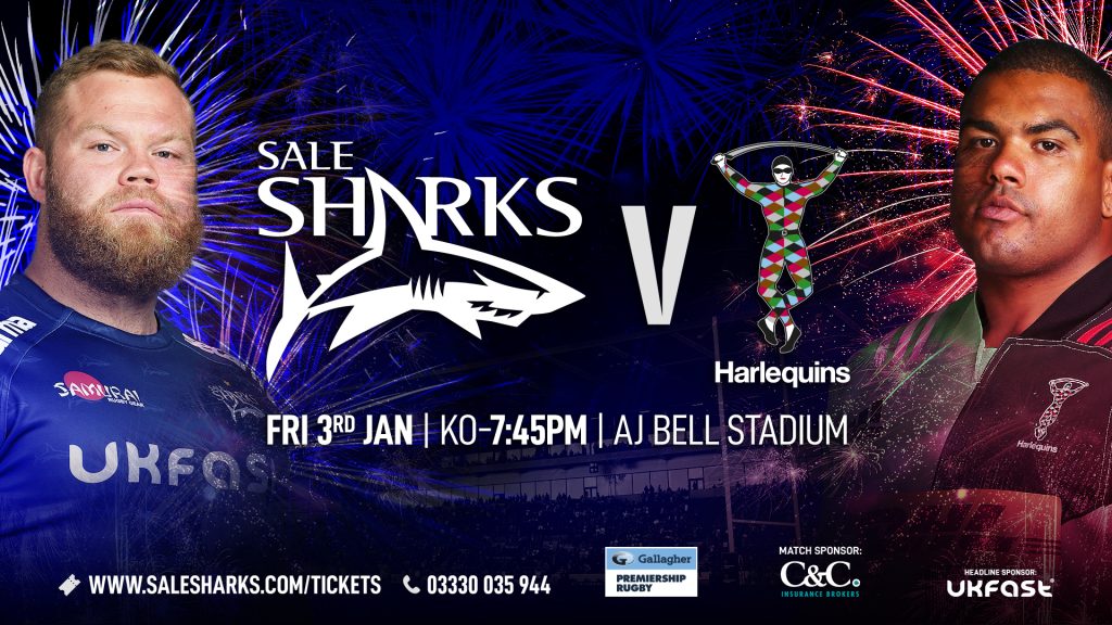 New Year's Harlequins Tickets Now On Sale Sale Sharks
