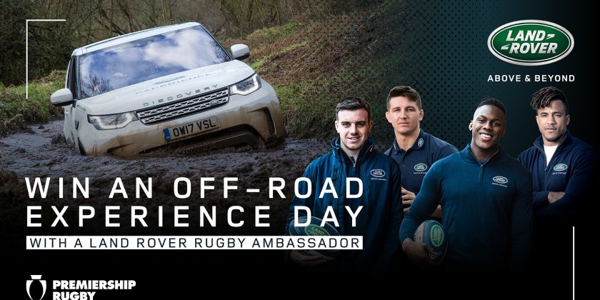 Win an off-road driving experience day with a Land Rover rugby ambassador