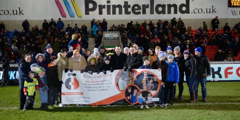 Autism support charity see Sale Sharks in Premiership clash thanks to free tickets from Printerland