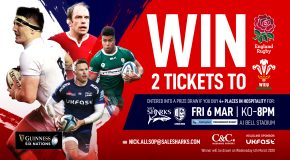 Win 2 tickets to watch England v Wales In The Six Nations