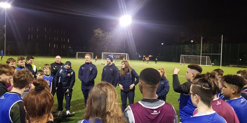 Sale Shark’s stars surprise young players at Wythenshawe RUFC