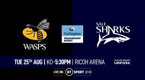 Team News – Wasps Rugby v Sale Sharks – Gallagher Premiership Round 16