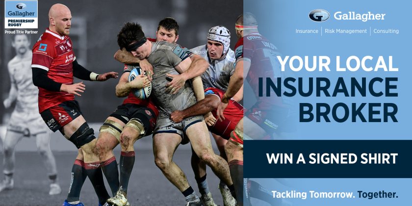 Win a signed shirt from Gallagher, your local insurance broker