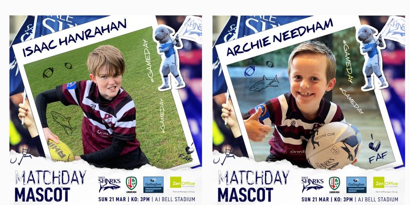 MATCHDAY MASCOT – Sale Sharks vs London Irish