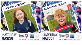 MATCHDAY MASCOTS – Sale Sharks vs Gloucester Rugby