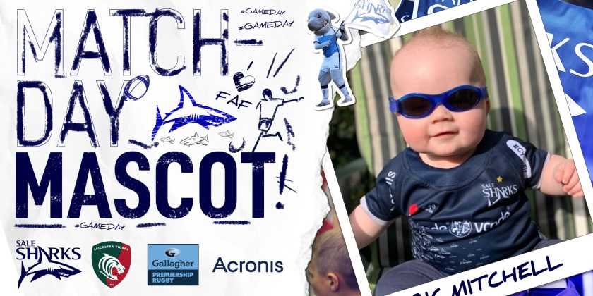 MATCHDAY MASCOT – Sale Sharks vs Leicester Tigers