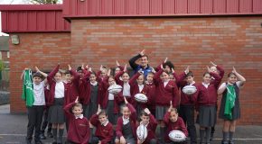 Sharks stars Langdon and Warr inspire youngsters at Manchester schools