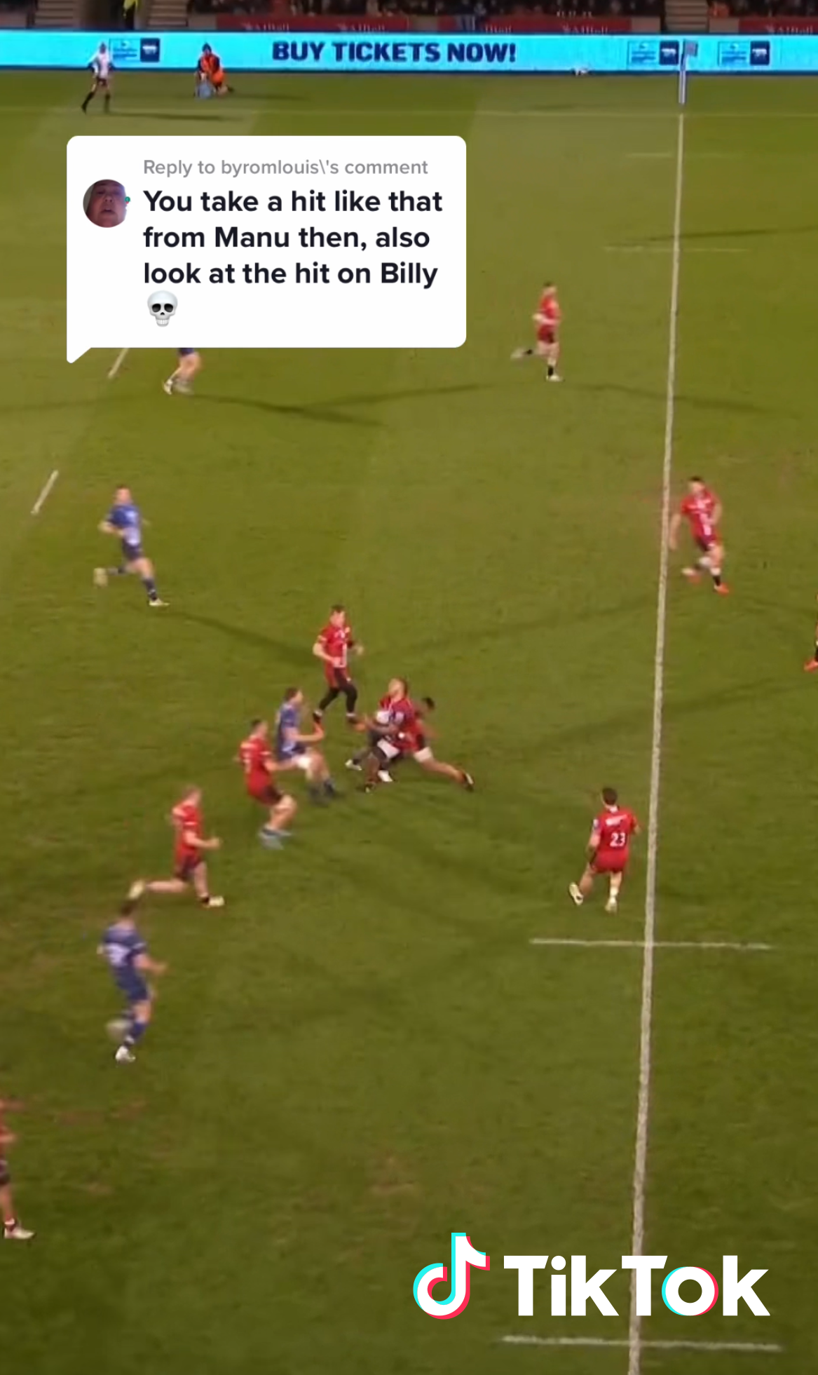 Manu’s insane hit on Billy Vunipola