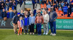 Sharks welcome brain tumour community group to the AJ Bell thanks to Printerland