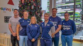 Sharks bring Christmas cheer to Children’s Hospital 