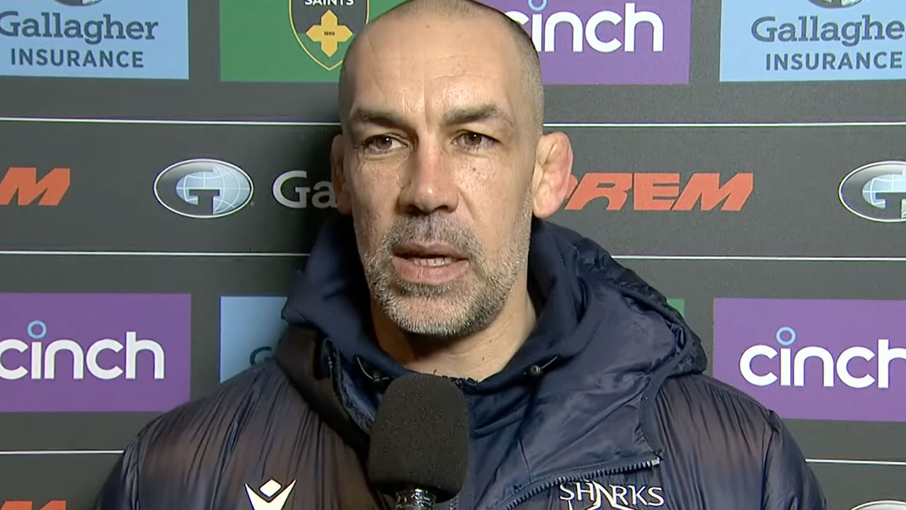 REACTION | Alex Sanderson reacts to Gallagher Prem defeat at Northampton Saints